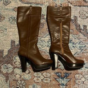 Lauren Conrad High Heel Brown Boots